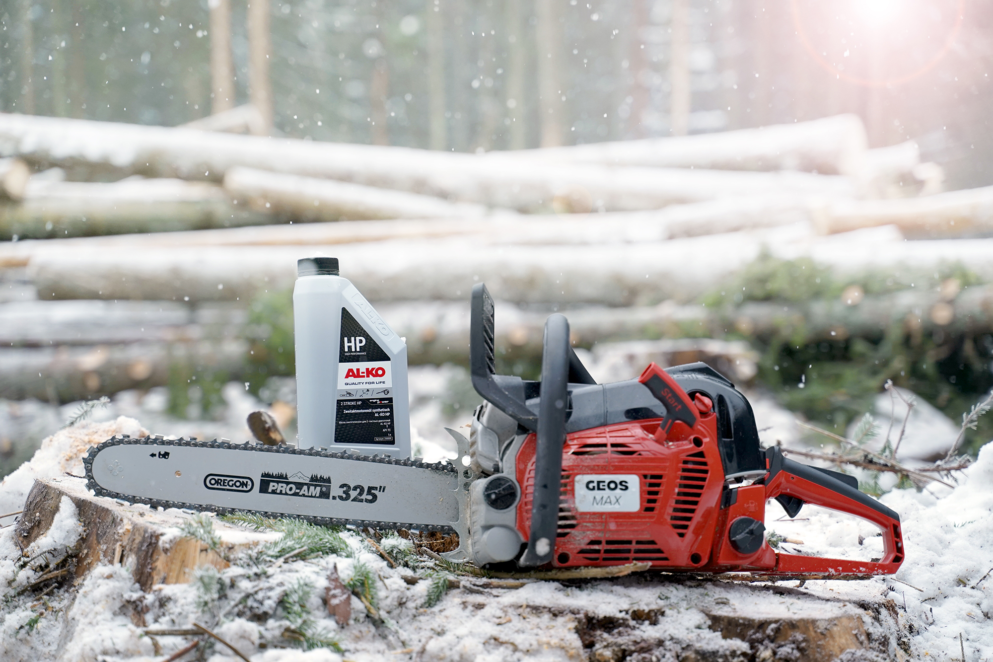 Мотопила цепная бензиновая GEOS Max CSP356