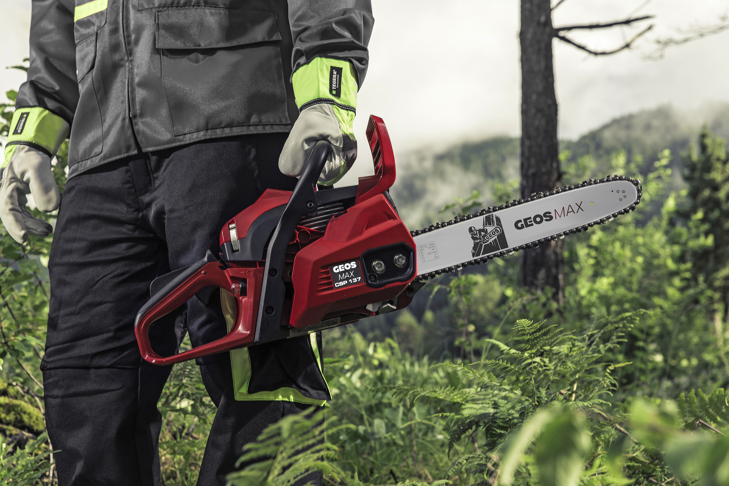 Мотопила цепная бензиновая GEOS Max CSP137