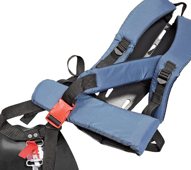 <b>Профессиональная ранцевая разгрузка</b> позволит оператору с комфортом работать целый день.