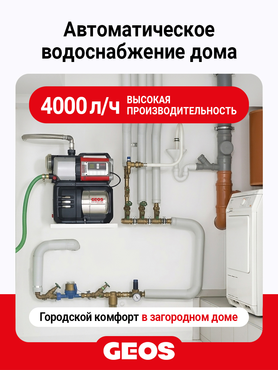 Станция насосная GEOS HW 4000 FCS Comfort