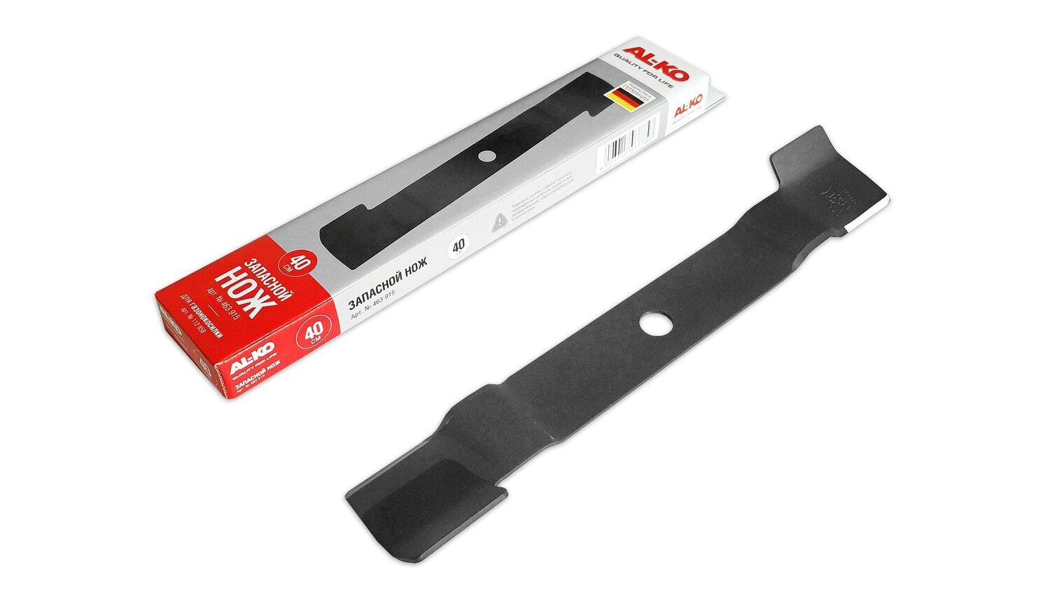 Нож запасной, мульчирующий GEOS, 40см, для газонокосилки электрической