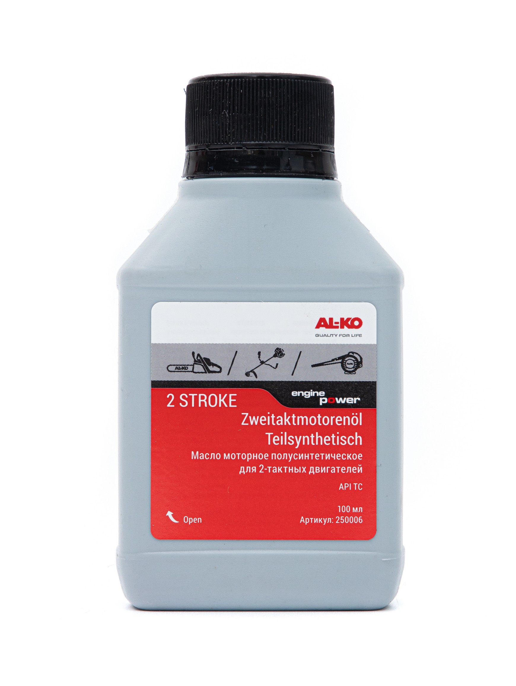 Масло для 2-тактных двигателей AL-KO, полусинтетическое, 100мл