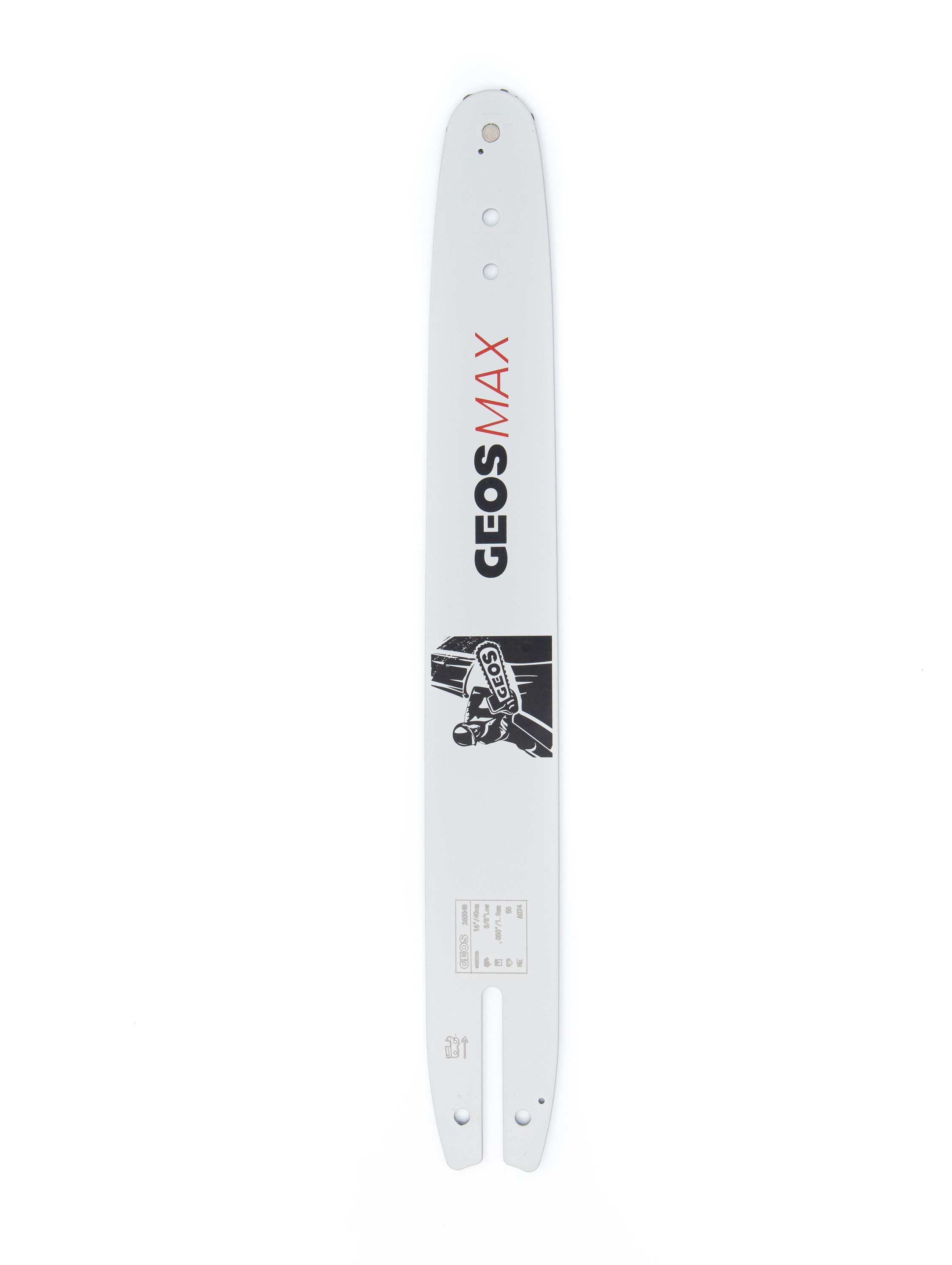 Шина пильная GEOS Max (16", 3/8" Low, 1.3мм, 55 звеньев, SN (7 зубьев), A074)